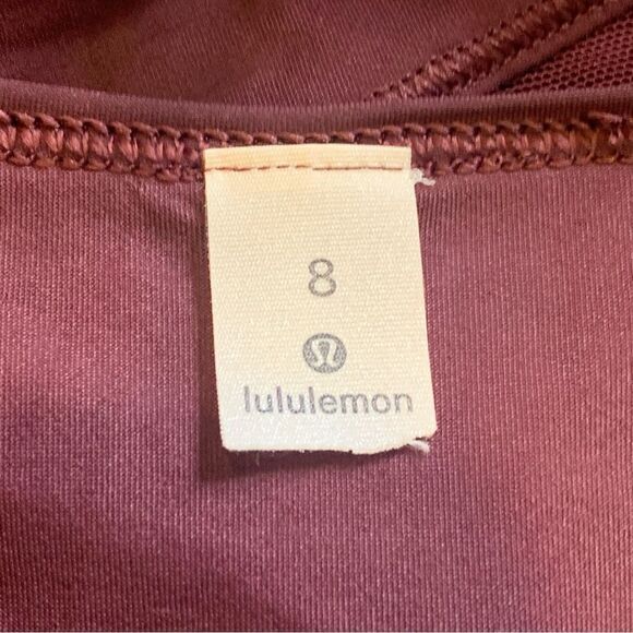 Lululemon Mesh In Motion Racerback Dark Adobe Size 8 - Picture 7 of 9